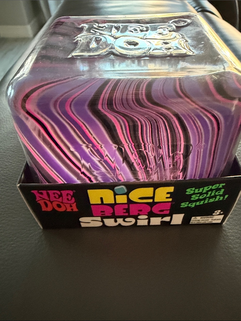Nice Pile Swirl Super Solid Squish Toy - Purple & Pink